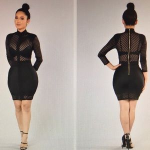 NWT. Black Sight to See Dress